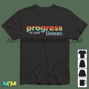 Aba Therapist Progress Is Not Linear Behavioral Therapy T shirt 1