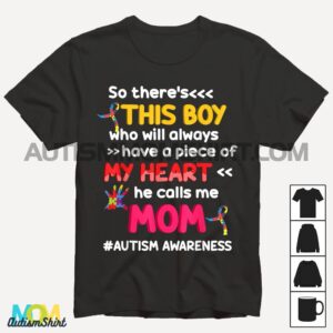 Autism Awareness Autism Support Mom Women T shirt1