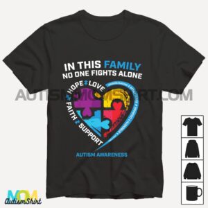 Autism Awareness Family Mom Dad Brother Sister Grandparents Long Sleeve T shirt1