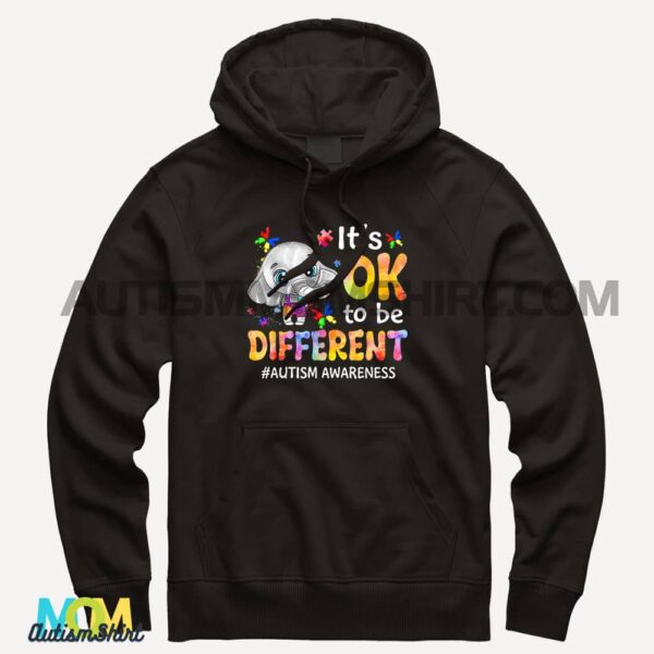 Autism Awareness Its Ok To Be Different Elephant Women Kids T shirt2