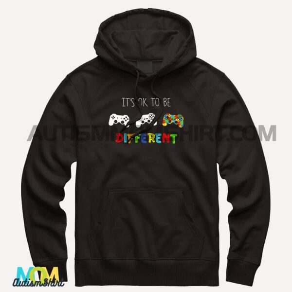 Autism Awareness Kid Boys Its Ok To Be Different Gamer T shirt2