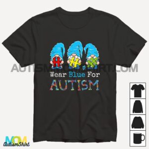 Autism Awareness Kids Funny Gnomes Autism T shirt1
