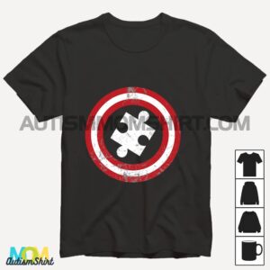 Autism Awareness Kids Men Puzzle Superhero Captain Autism Long Sleeve T shirt1