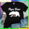 Papa Bear T Shirt, Autistic Awareness Father And Child Gift T Shirt